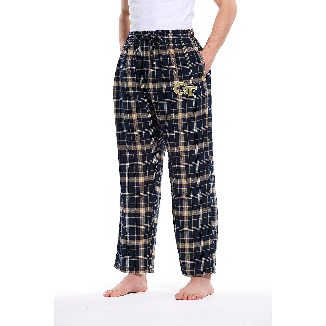 College Concept Men's Georgia Tech Ultimate Flannel Pants                                                                        - view number 1