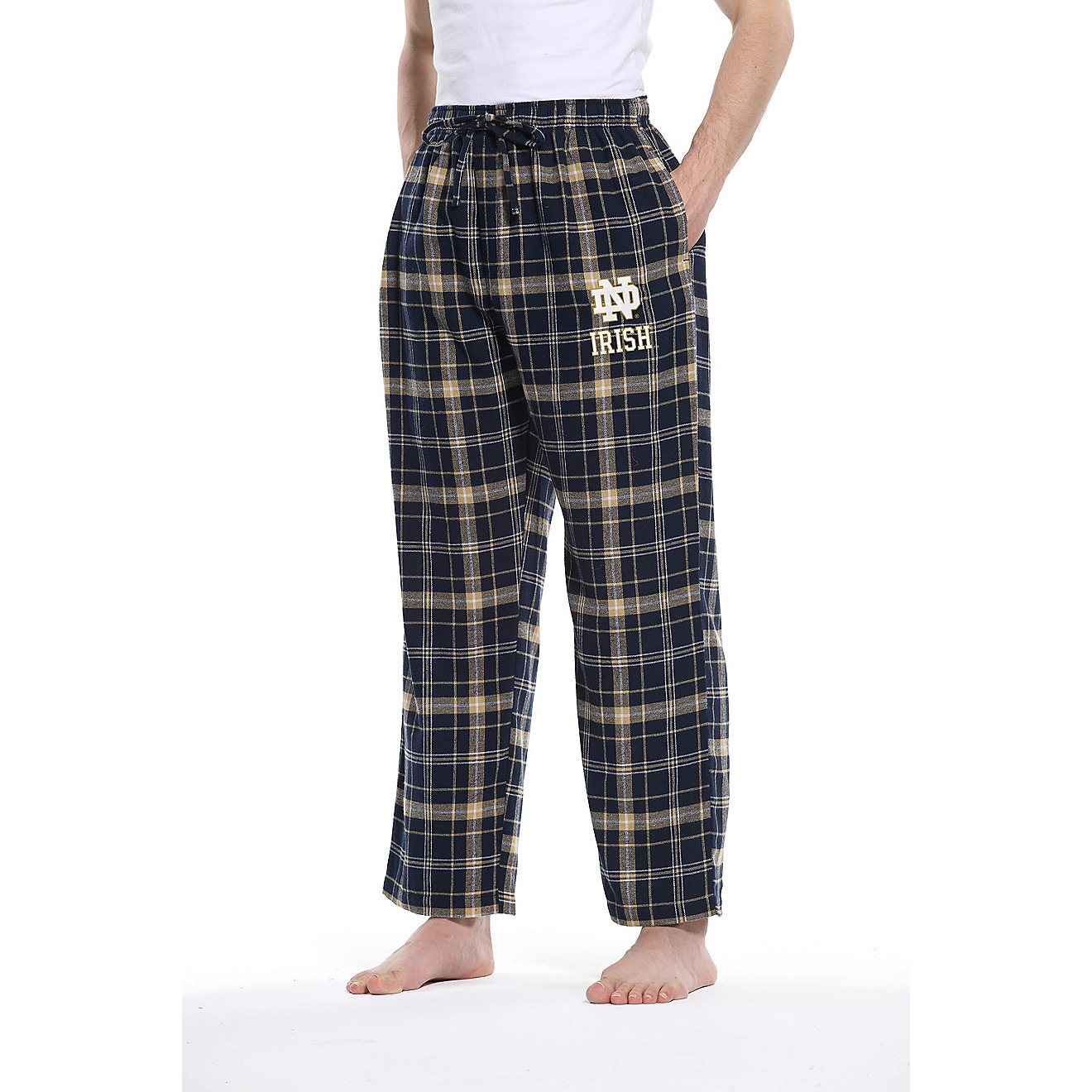 College Concept Men's University of Notre Dame Ultimate Flannel Pants                                                            - view number 1