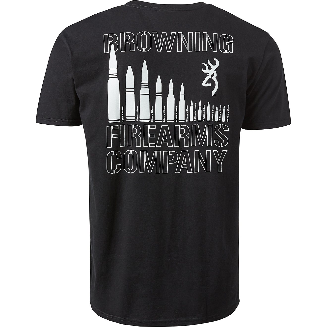 Browning Men's Ammo Chart Graphic T-shirt                                                                                        - view number 1