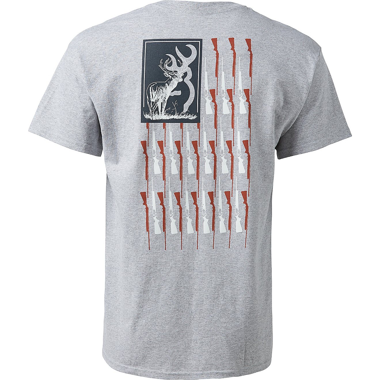 Browning Men's Classic Buck Flag T-shirt                                                                                         - view number 1