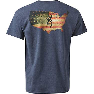 Browning Men's Rustic USA Buckmark Graphic T-shirt                                                                              