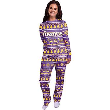 Forever Collectibles Women's Minnesota Vikings Holiday Pajama Set                                                               