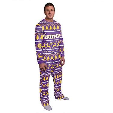 Forever Collectibles Men's Minnesota Vikings Holiday Pajama Set                                                                 