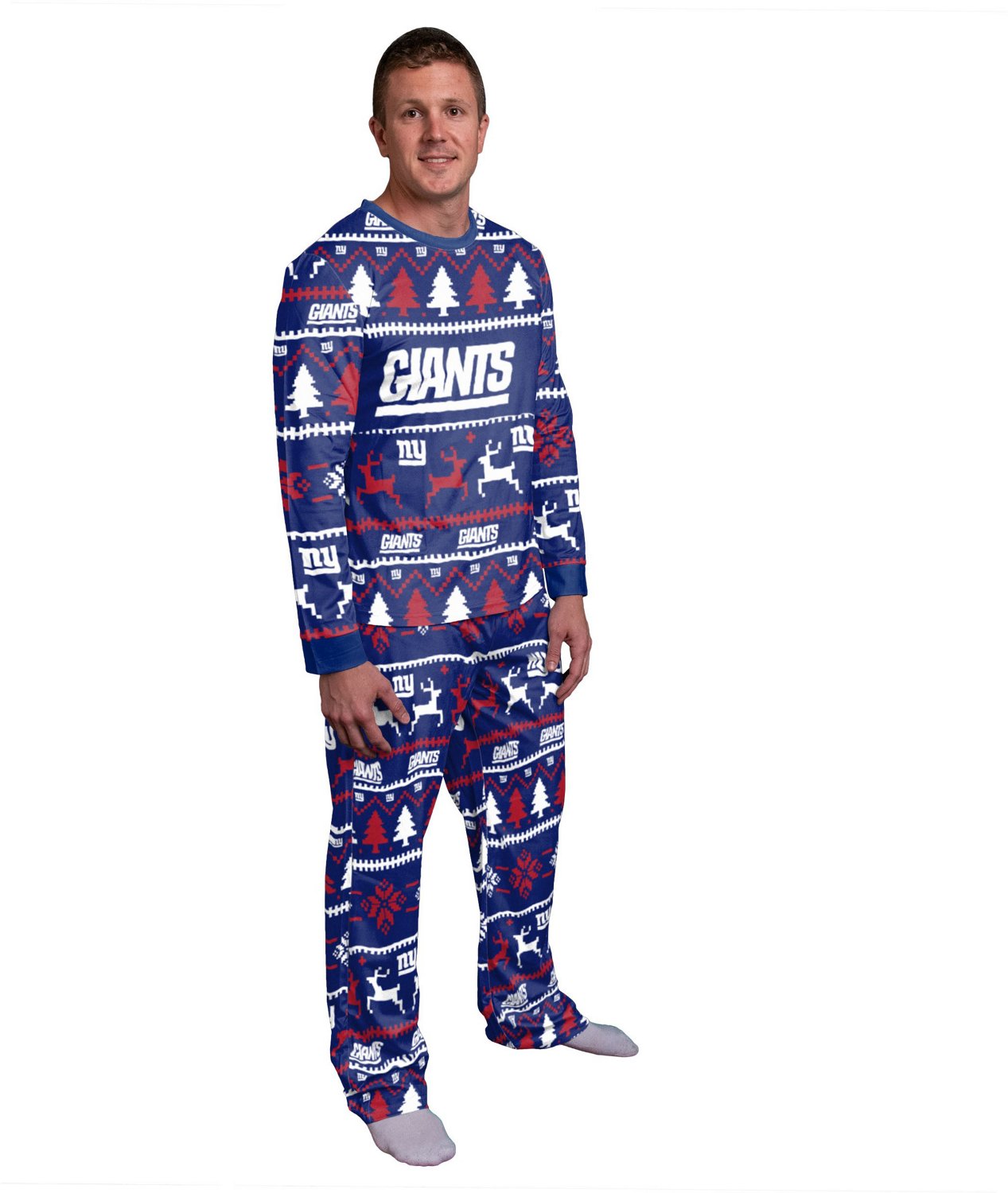 Forever Collectibles Men's New York Giants Holiday Pajama Set | Academy