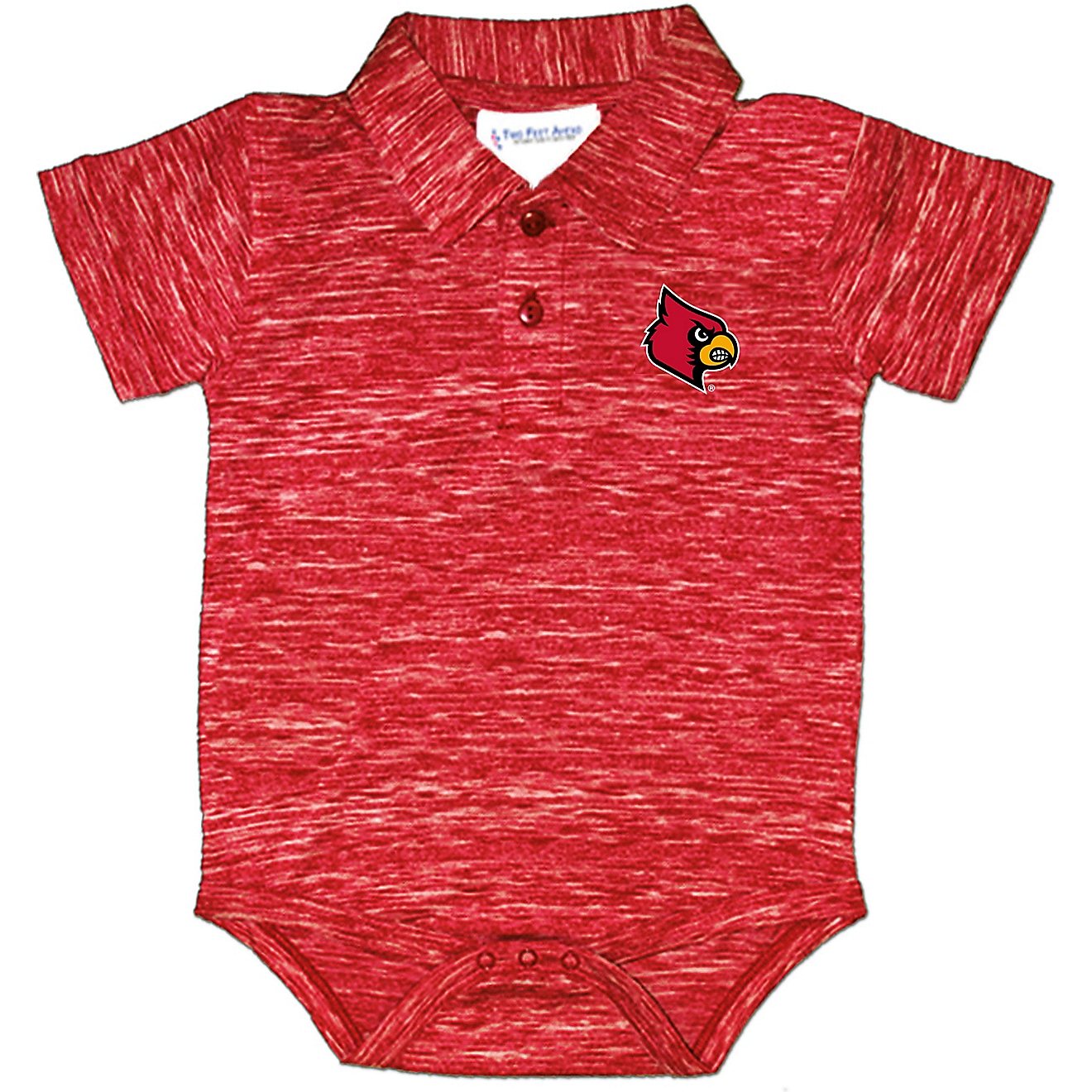 Two Feet Ahead Infants' University of Louisville Space Dye Golf Creeper                                                          - view number 1