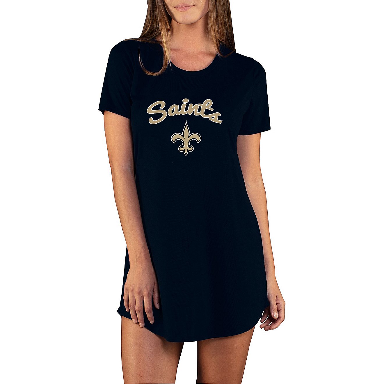 College Concept Women's New Orleans Saints Marathon Night Shirt                                                                  - view number 1