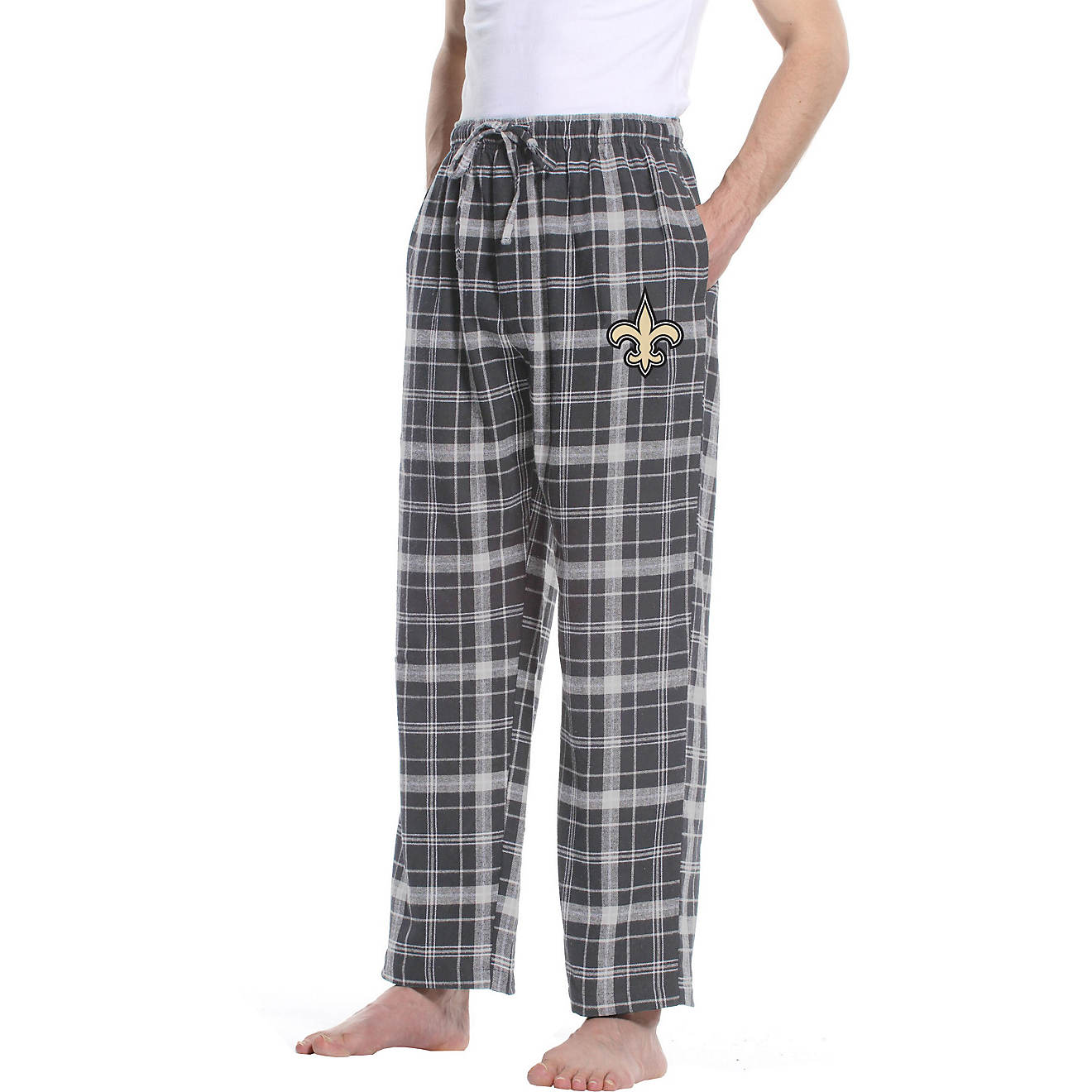 College Concept Men's New Orleans Saints Ultimate Flannel Pants                                                                  - view number 1