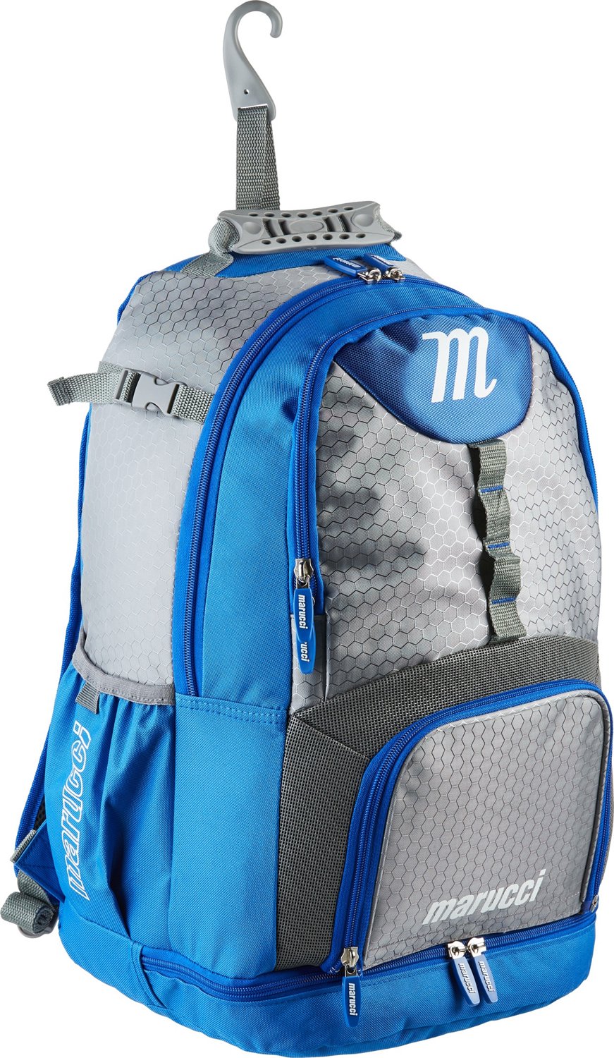 Marucci Fortress Baseball/Softball Bat Pack Backpack – Holds 4 Bats, Helmet Holder, Ventilated Cleat Compartment, Customizable Patches