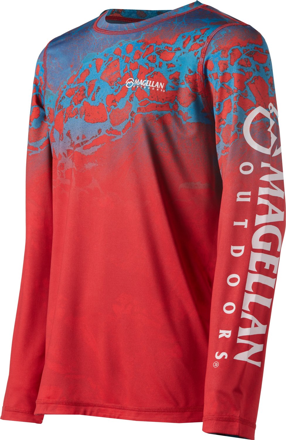 Magellan Outdoors Boys Long Sleeve Reversible Realtree WAV3 Fishing 