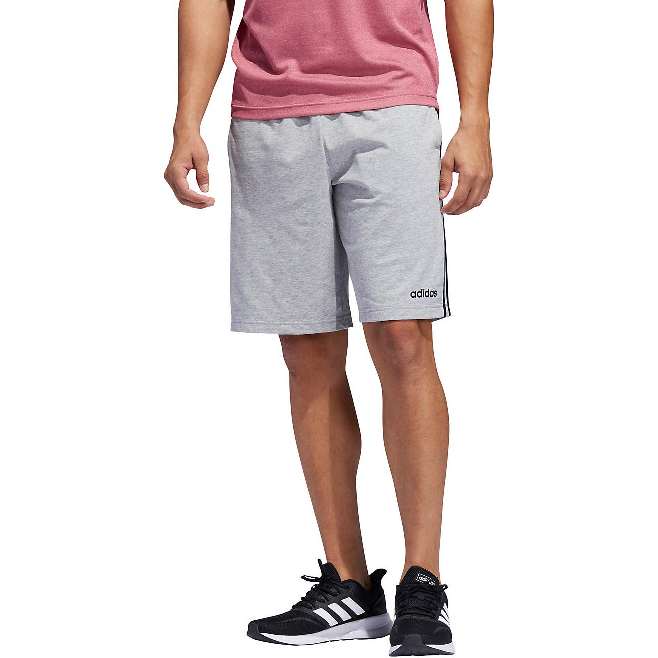 adidas Men's Essentials 3-Stripes Shorts 9 in                                                                                    - view number 1