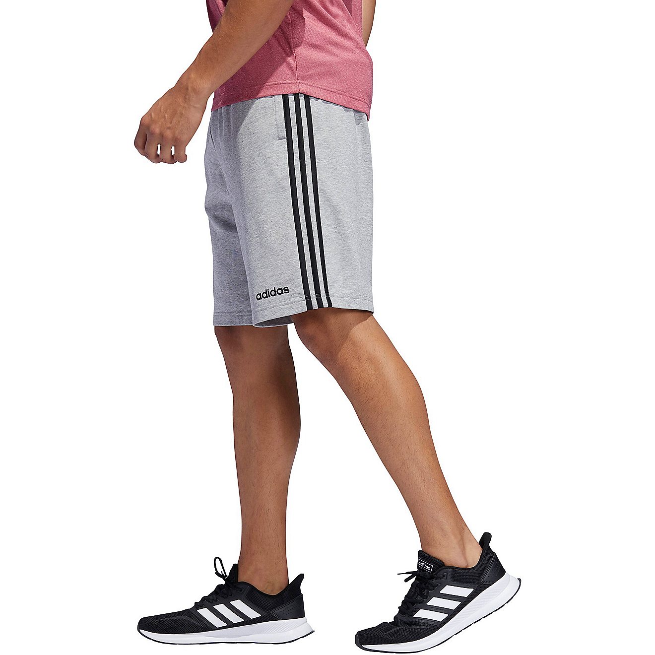 adidas Men's Essentials 3-Stripes Shorts 9 in                                                                                    - view number 3