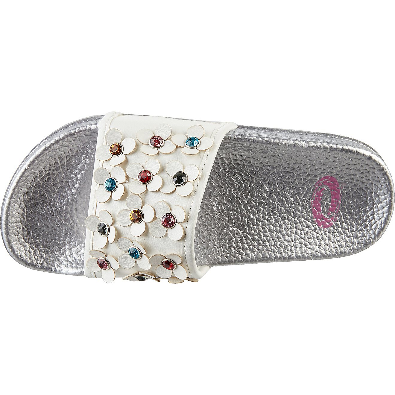 O'Rageous Girls' Floral Stone Beach Slides                                                                                       - view number 3