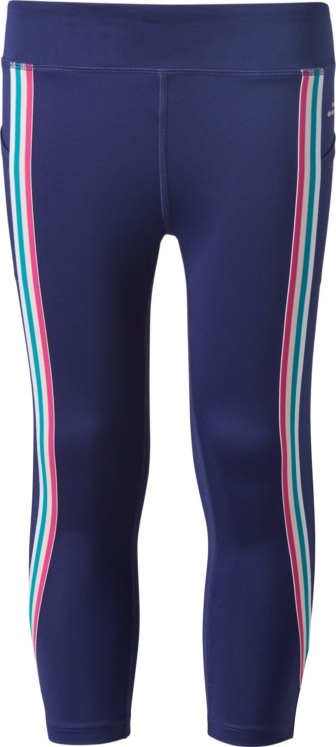 BCG Girls' Athletic Solid Taped Capri Pants Academy