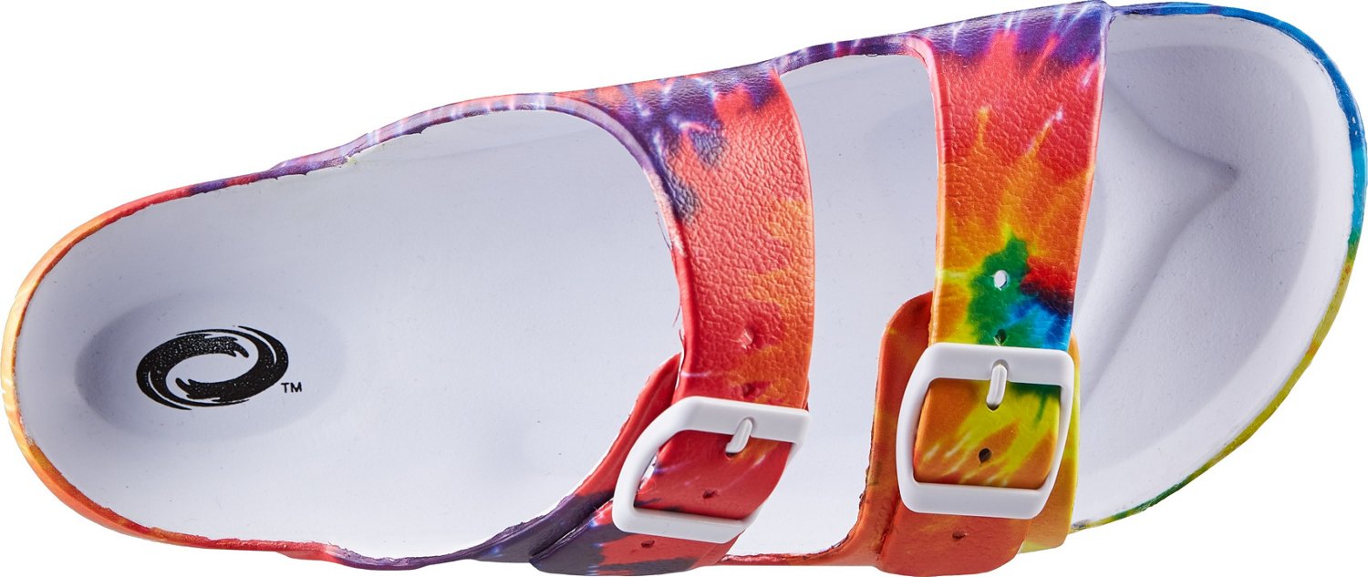 academy tie dye sandals