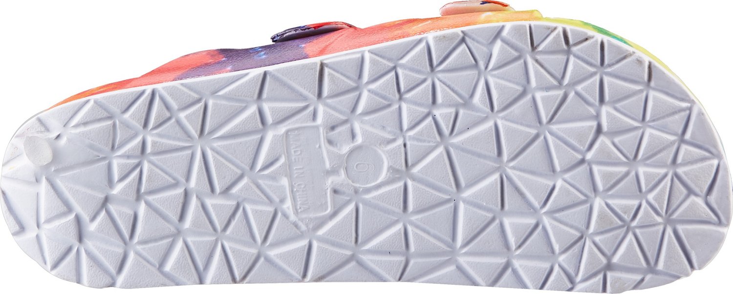 academy tie dye sandals