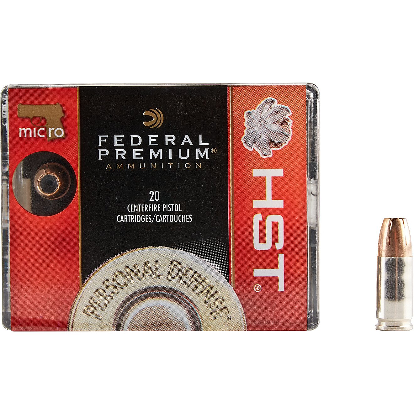 Federal Premium HST 9mm Luger Micro 150-Grain Pistol Ammunition - 20 Rounds                                                      - view number 2