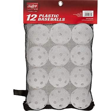 Rawlings 9 in Plastic Baseballs 12-Pack                                                                                         