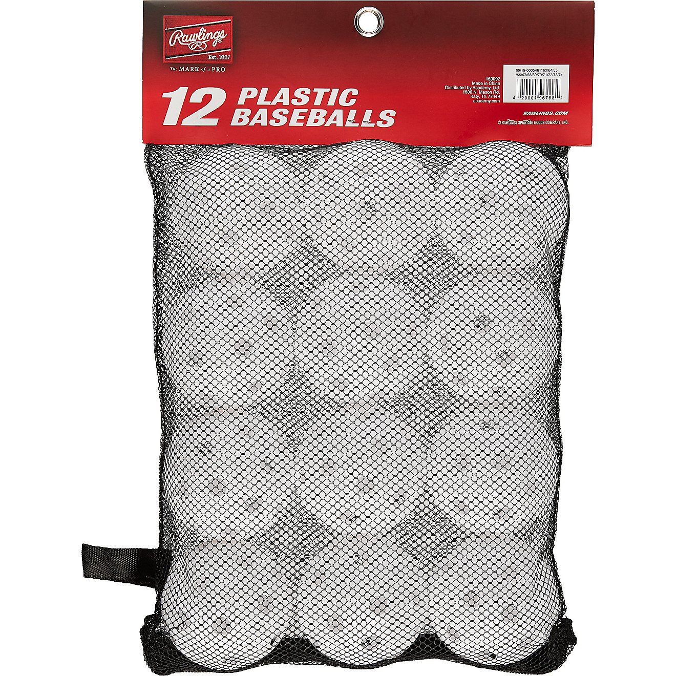 Rawlings 9 in Plastic Baseballs 12-Pack                                                                                          - view number 1
