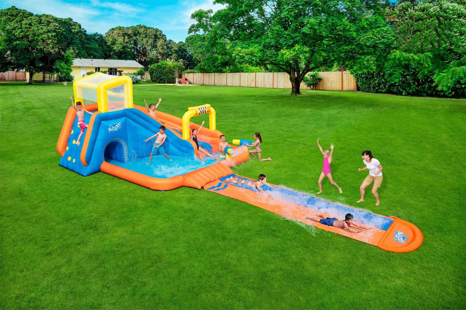 inflatable water slide academy