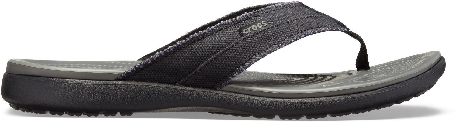 Crocs Men's Santa Cruz Canvas Flip Flops | Academy