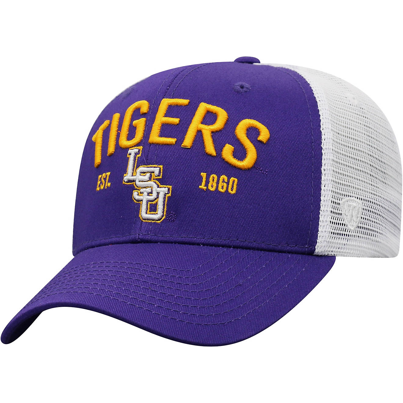 Top of the World Men's Louisiana State University Cotton and Hard Mesh Cap                                                       - view number 1