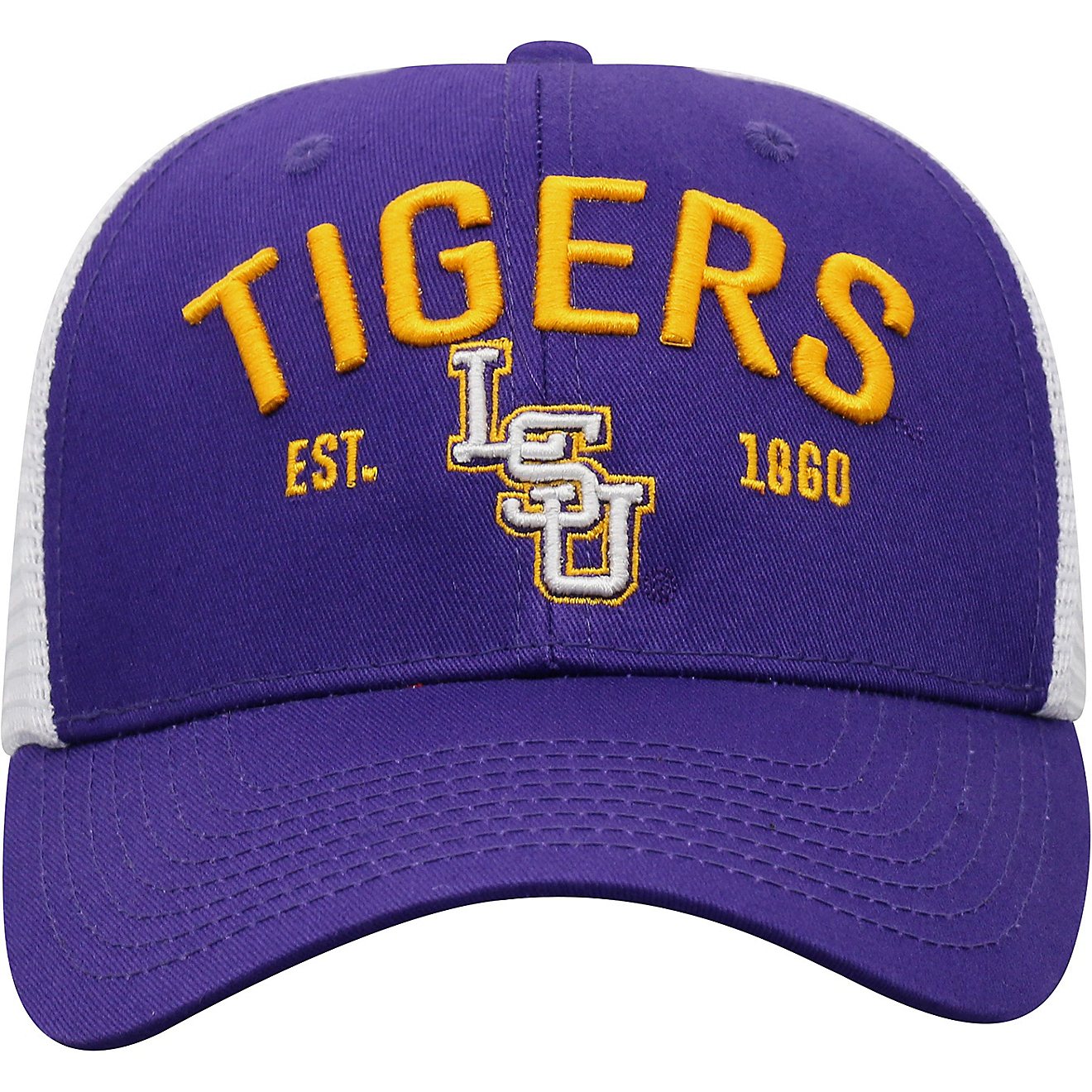 Top of the World Men's Louisiana State University Cotton and Hard Mesh Cap                                                       - view number 2