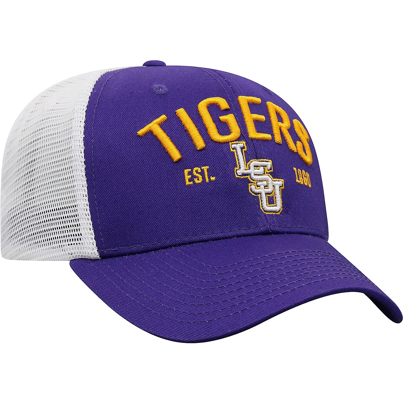 Top of the World Men's Louisiana State University Cotton and Hard Mesh Cap                                                       - view number 3