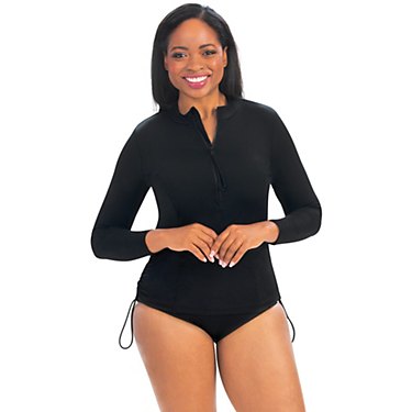 Dolfin Women's Aquashape Ruched Side Rash Guard