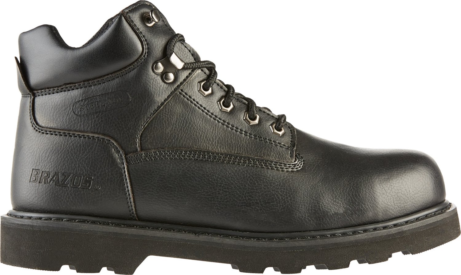 Brazos Men's Tradesman Steel Toe Lace Up Work Boots Academy