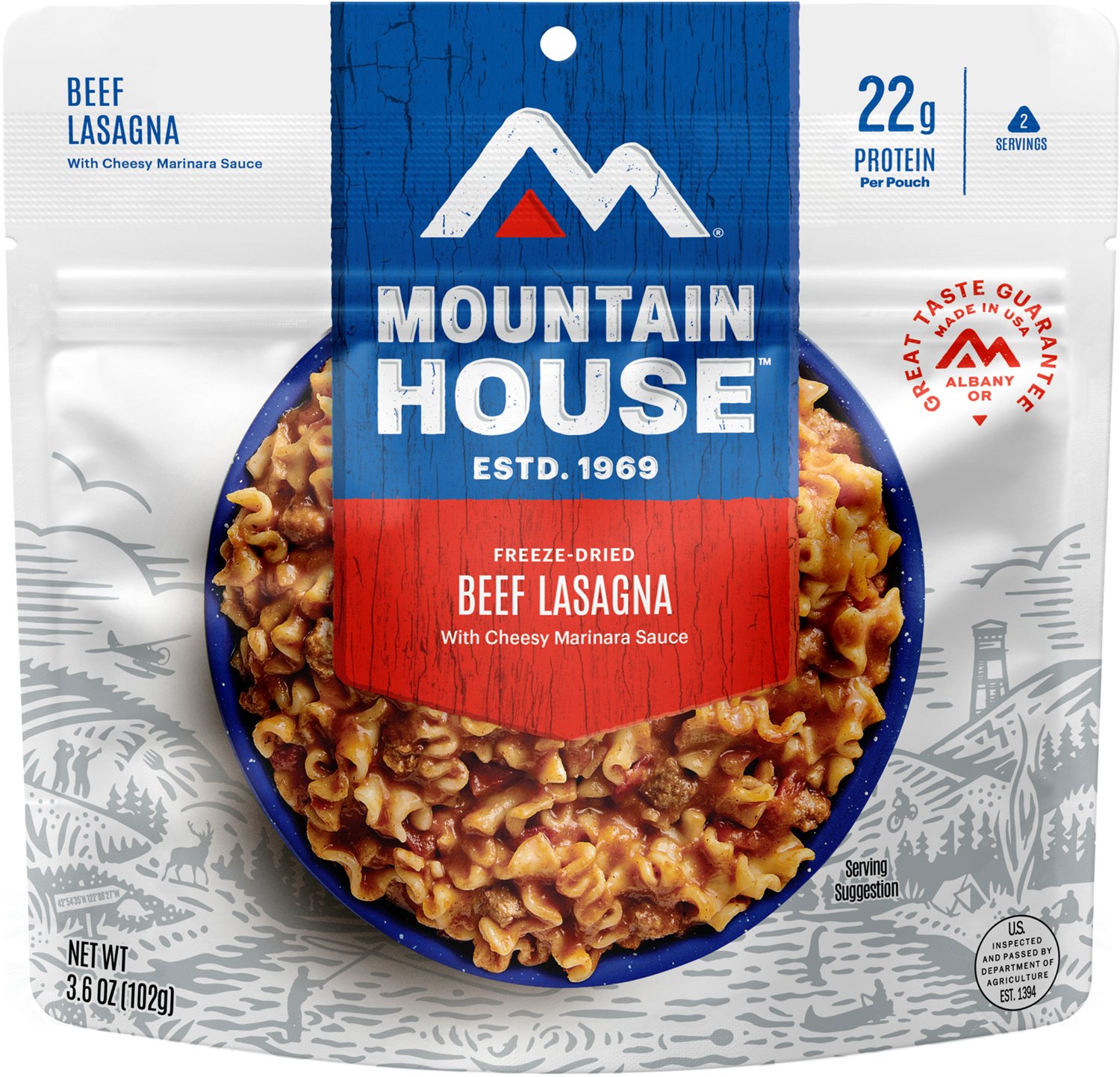 Mountain House Lasagna with Meat Sauce                                                                                          