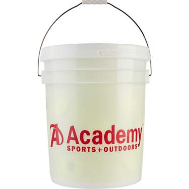 Academy Sports + Outdoors 12 in Fast-Pitch Practice Softballs 18-count Bucket                                                   