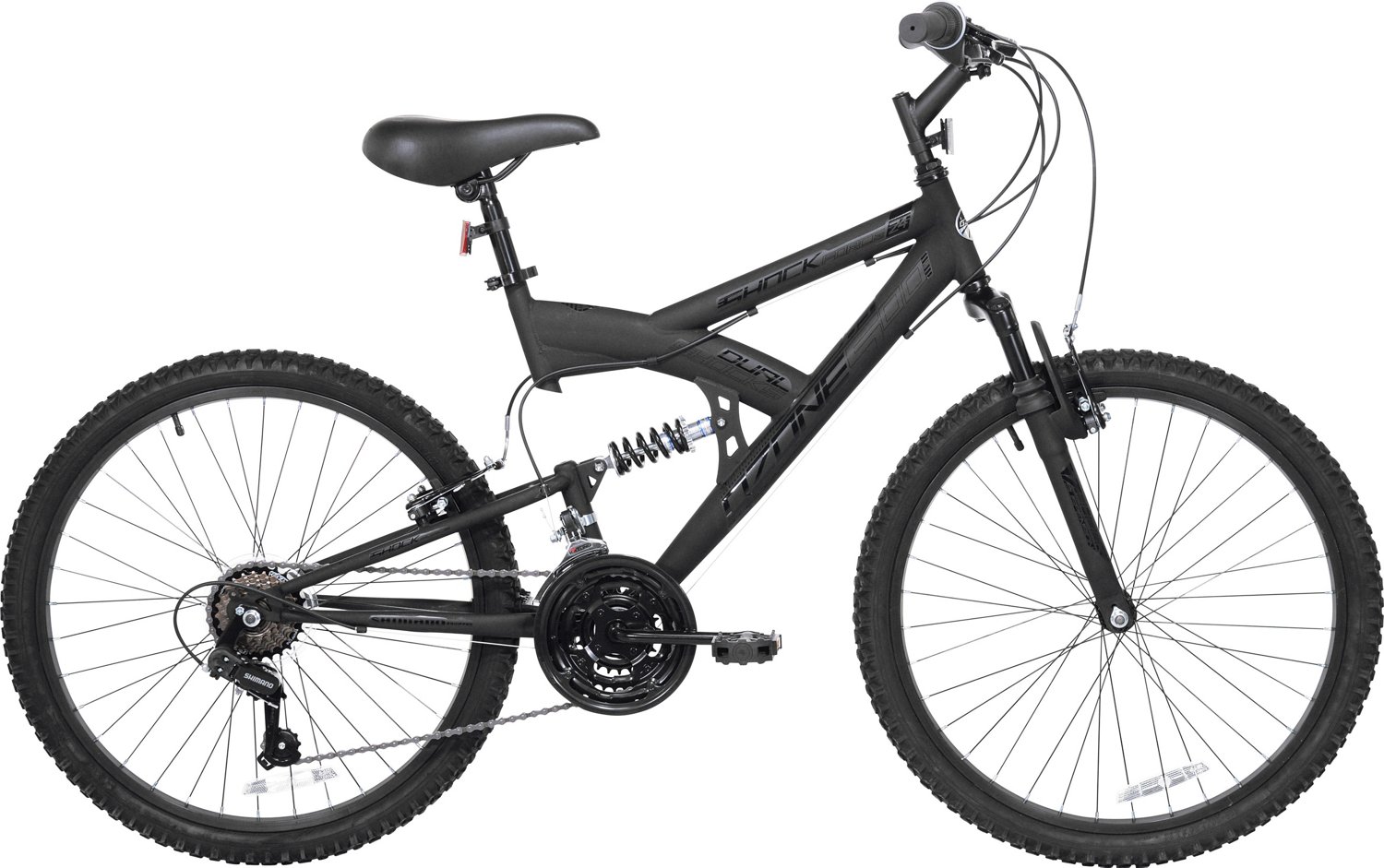 Ozone 500 Boys' Shock Force 24 in 21-Speed Full Suspension Mountain ...