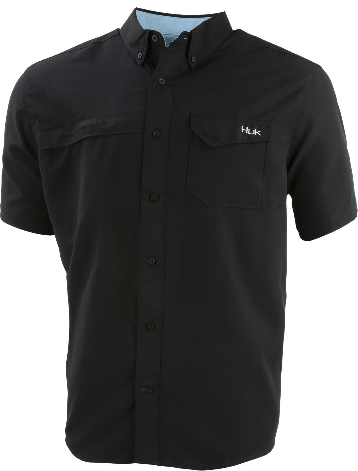 Huk Men's Tide Point Woven Solid Button-Down Shirt | Academy