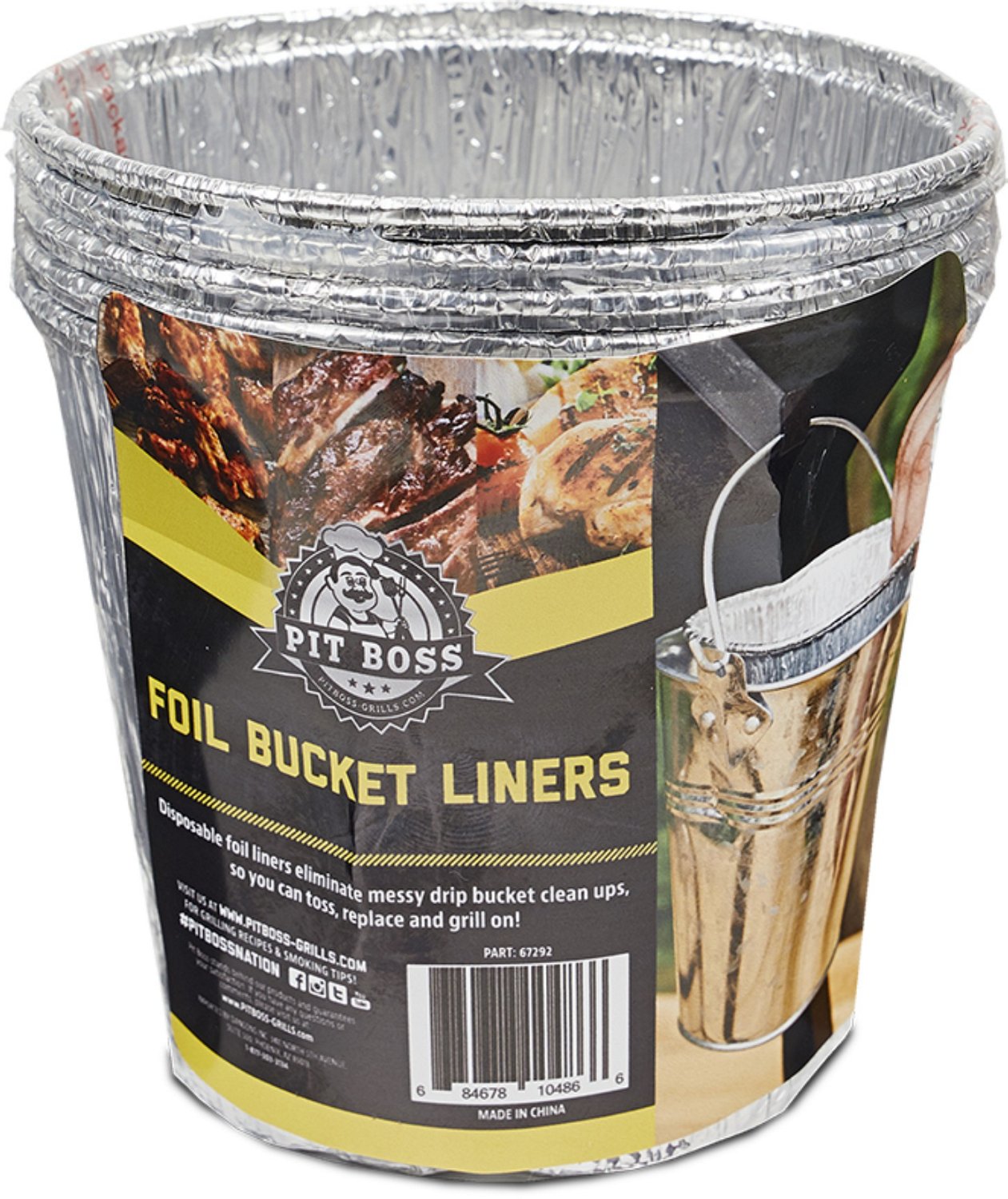 Pit Boss Grease Bucket Liners 6 Pack Academy