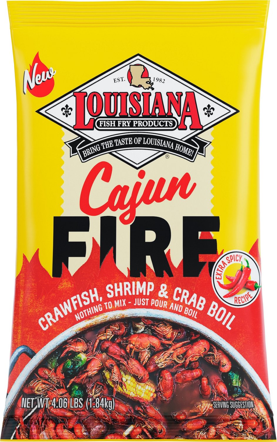 Louisiana Fish Fry Products Cajun Fire Boil Seasoning                                                                           