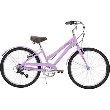 Huffy Girls' Sienna 24 in 7-Speed Comfort Hybrid Bike                                                                           