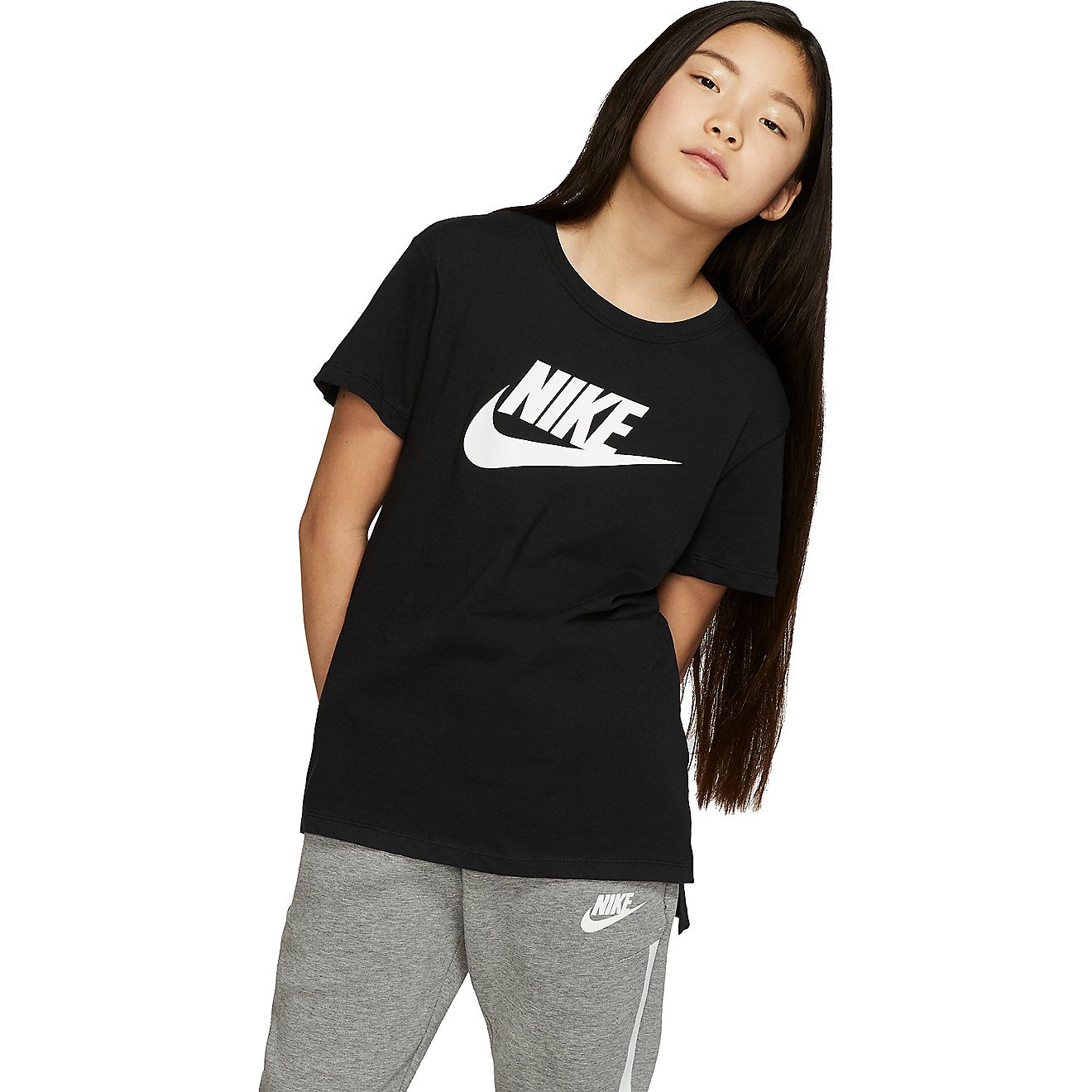 Nike Girls' Sportswear Basic Futura T-shirt                                                                                      - view number 1