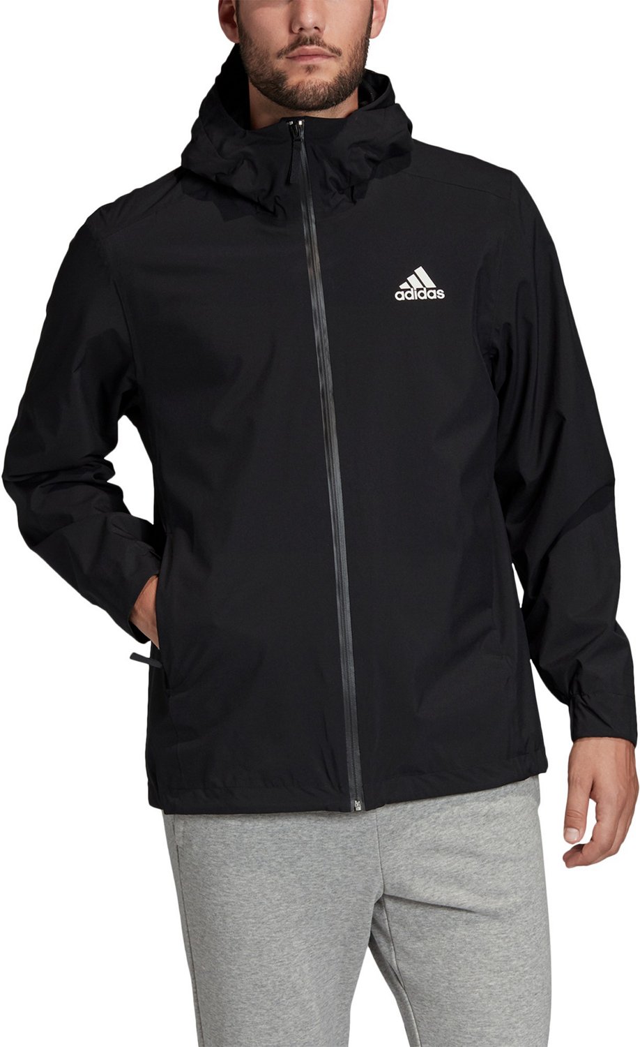 adidas Men's BSC RAIN.RDY 3-Stripes Jacket | Academy