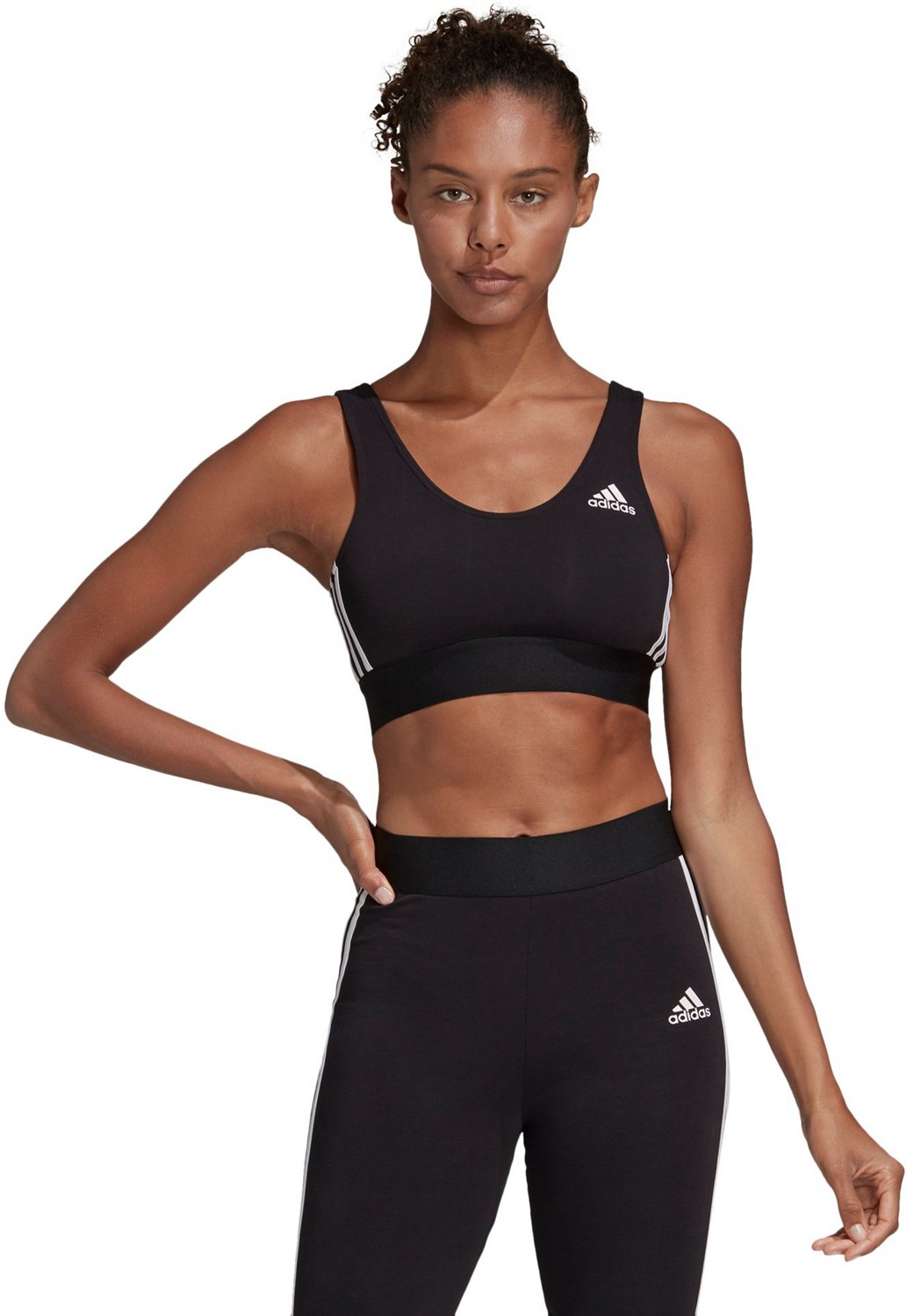 adidas Women's Must Haves Low Support 3Stripes Sports Bra Academy
