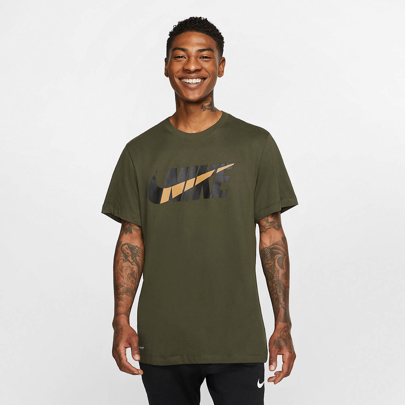 Nike Men's Dri-FIT Swoosh Graphic Training T-shirt                                                                               - view number 1