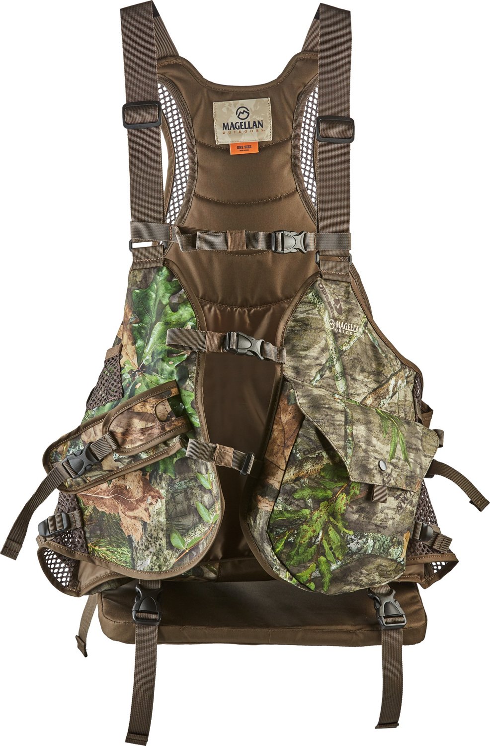 Magellan Outdoors Men's Camo Basic Strap Turkey Hunting Vest | Academy