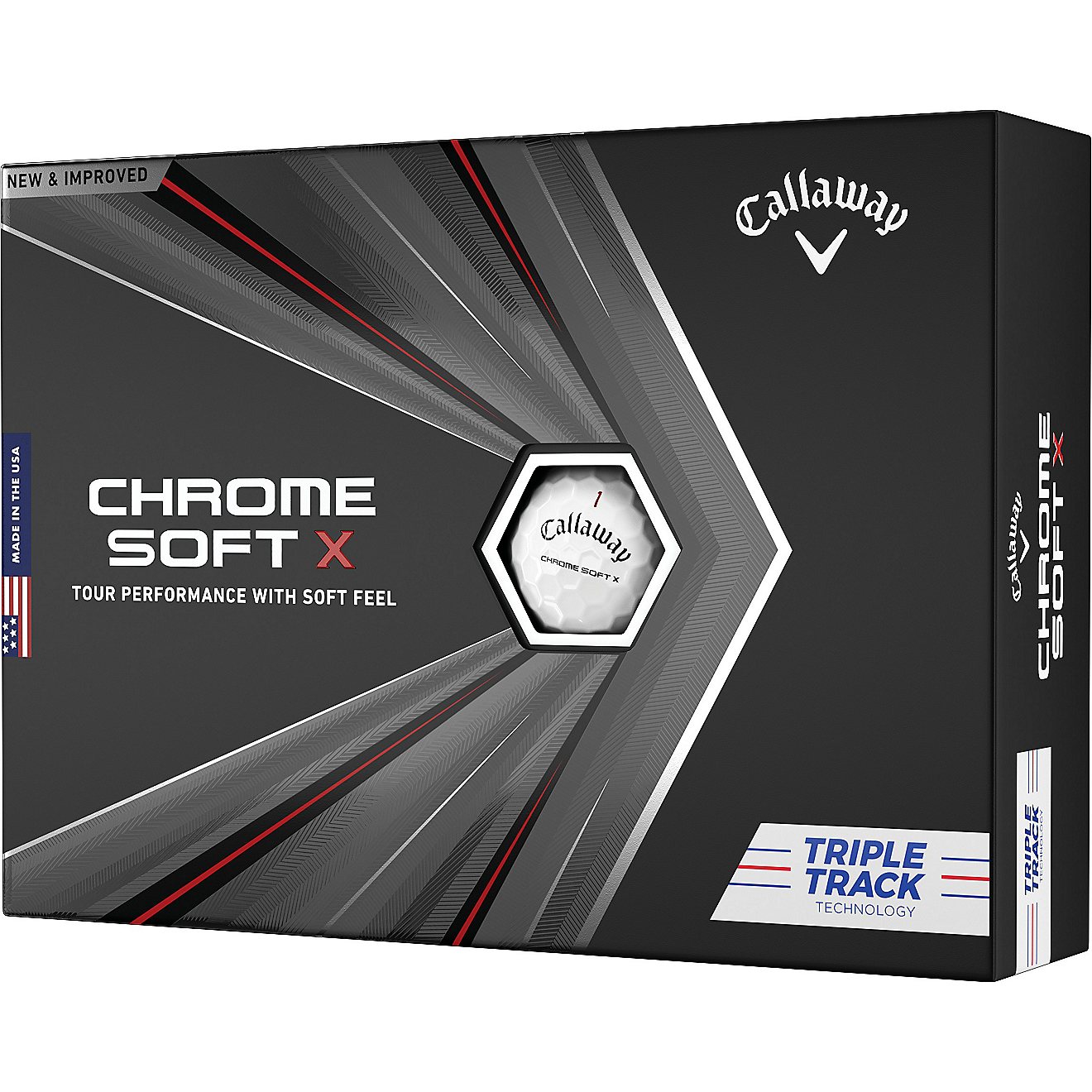 Callaway Chrome Soft X Triple Track 2020 Golf Balls 12-Pack - Prior Gen                                                          - view number 1
