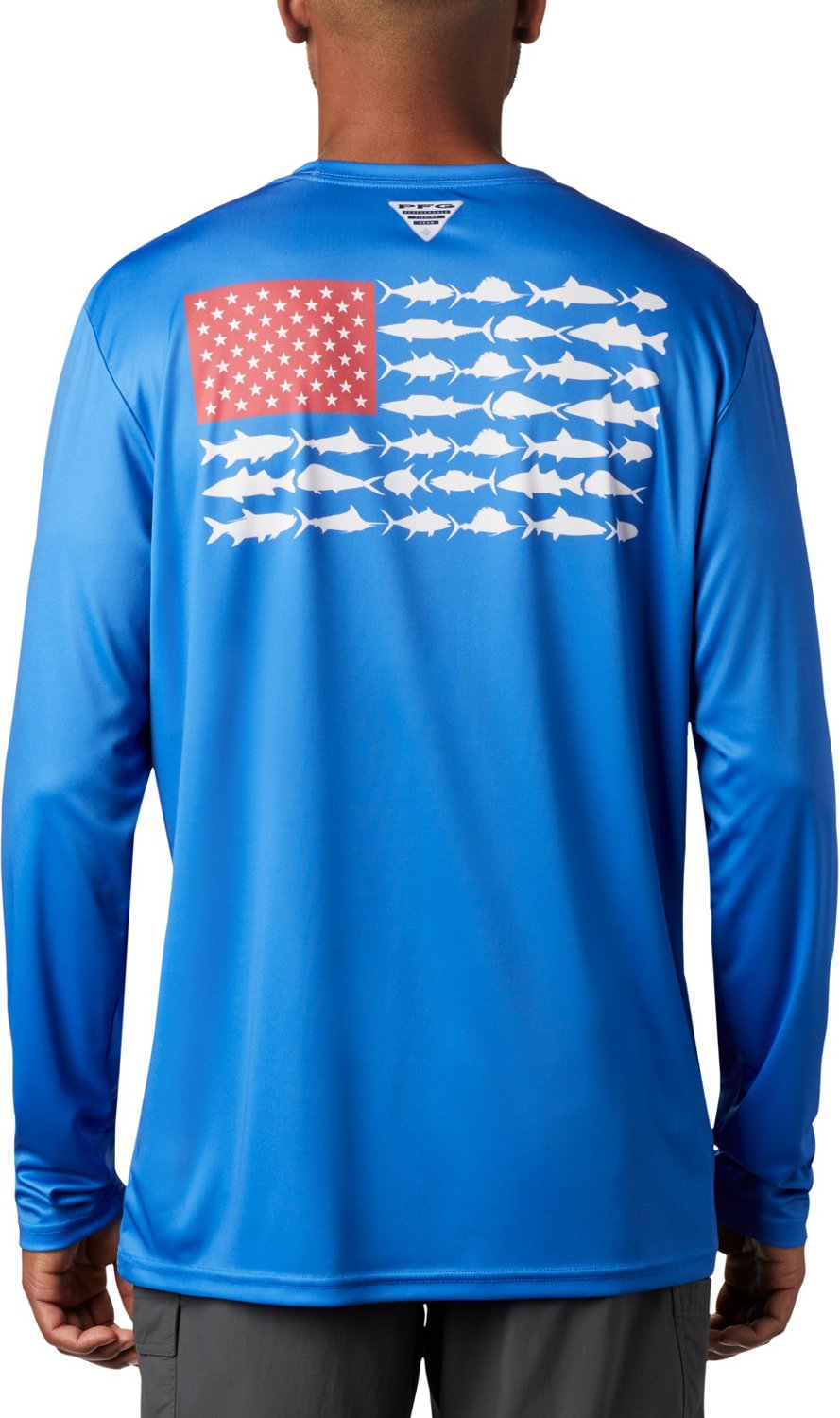 Columbia Sportswear Men's Terminal Tackle PFG Fish Flag Long Sleeve T ...