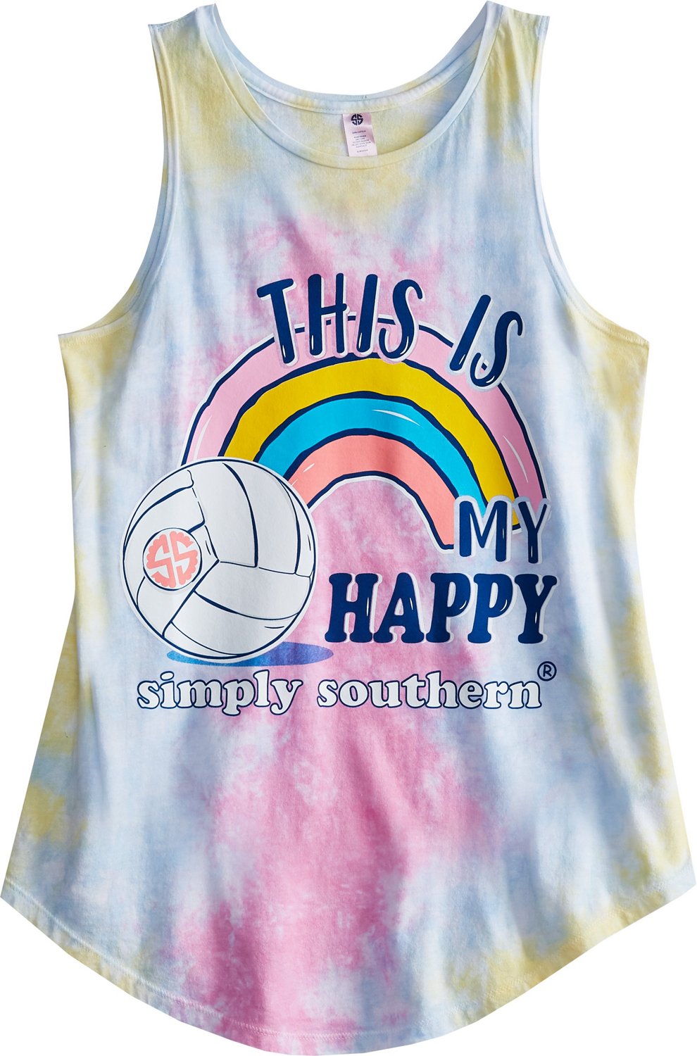 Simply Southern Women's Volleyball Tank Top Academy