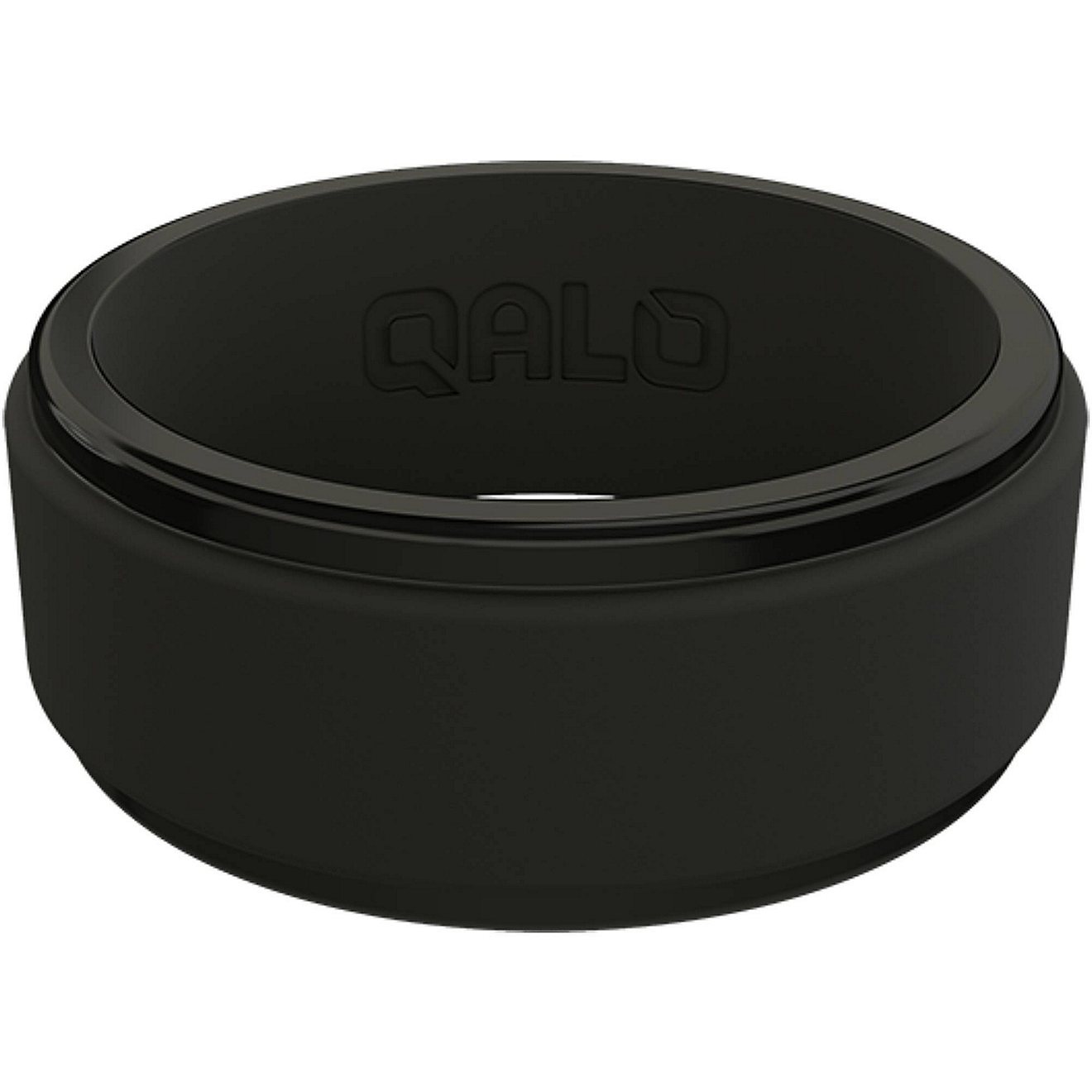 QALO Men's Polished Step Edge Silicone Ring                                                                                      - view number 1
