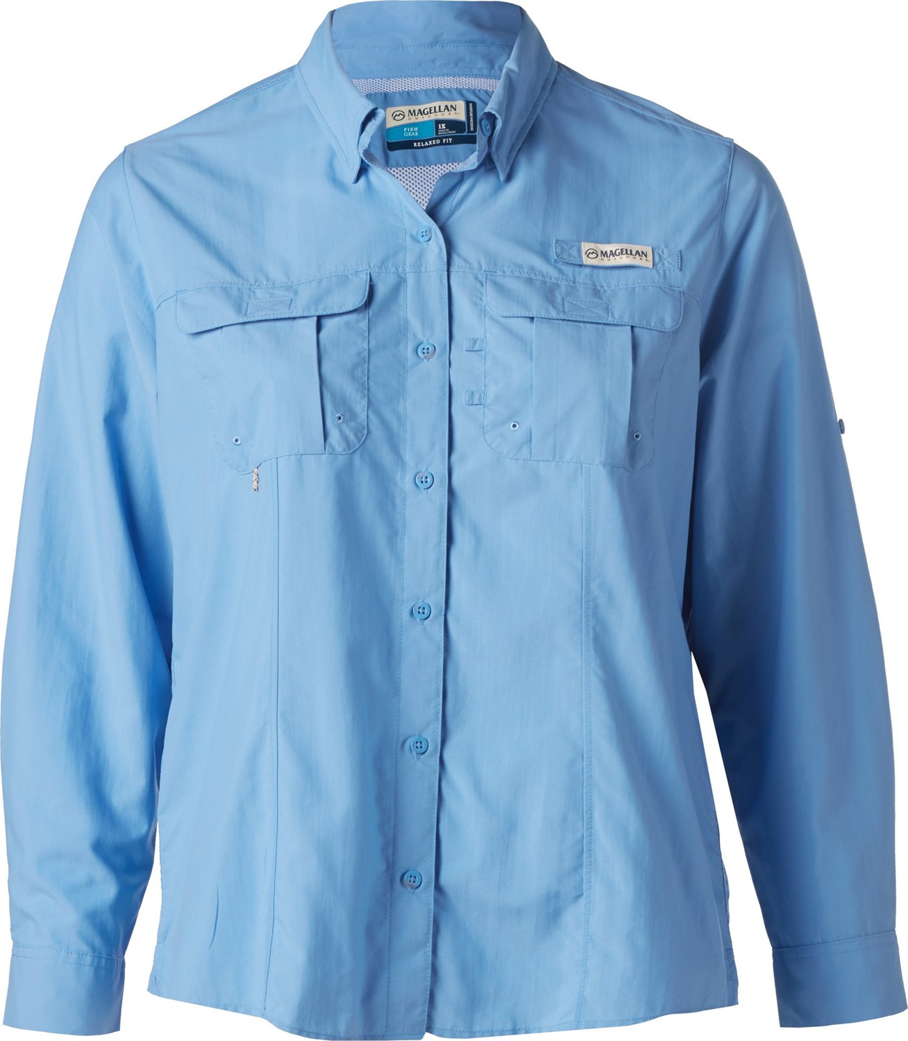 Magellan Outdoors Women's Laguna Madre Long Sleeve Plus Size Fishing Shirt | Academy