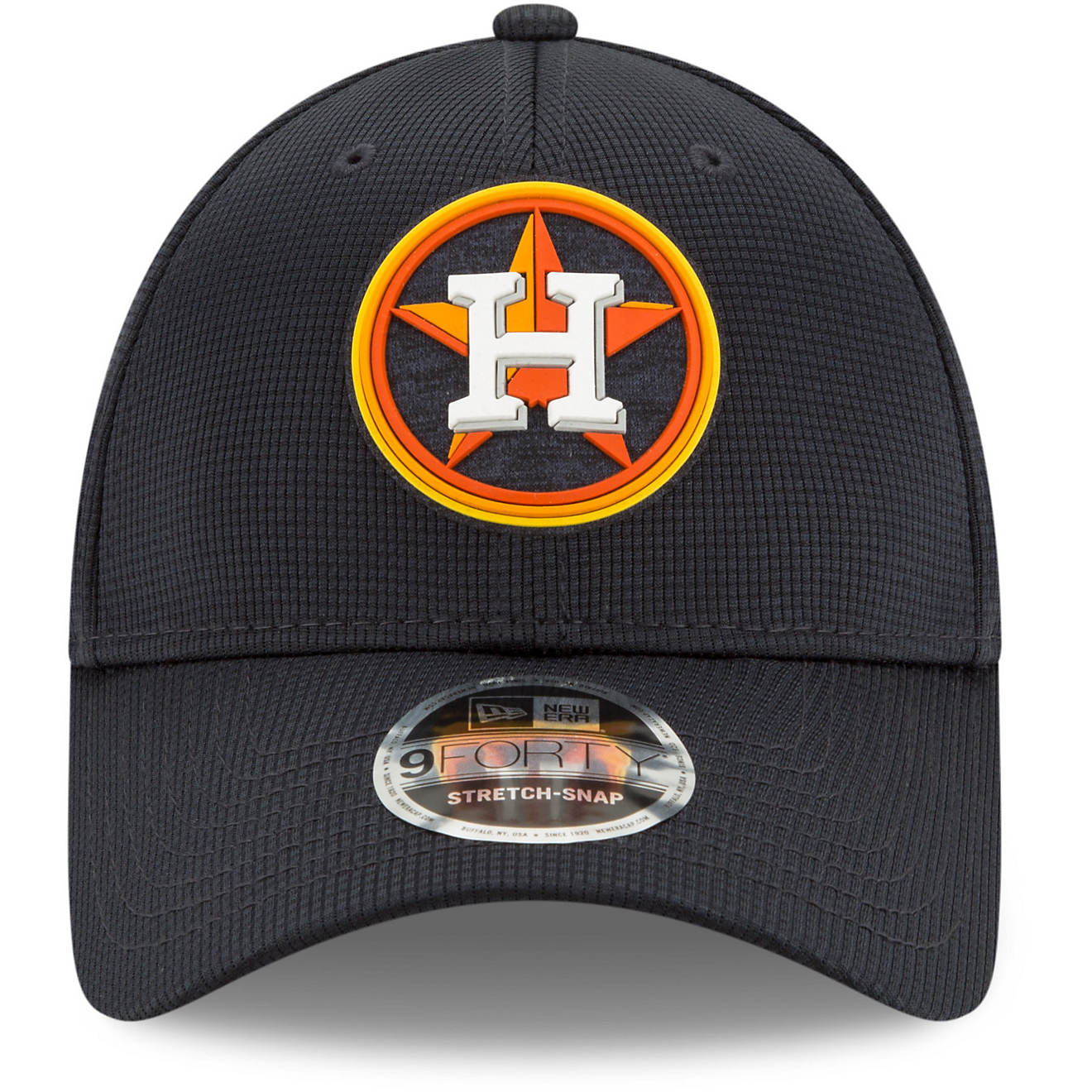 New Era Men's Houston Astros '20 Clubhouse 9FORTY Stretch Snap Cap                                                               - view number 1
