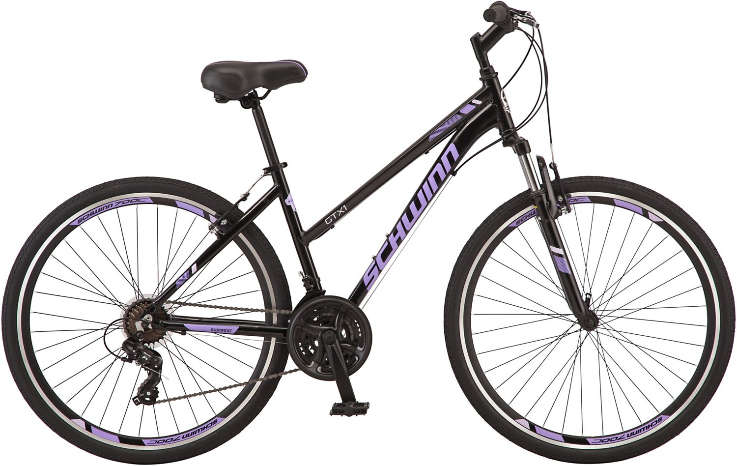 Schwinn Women's GTX1 700c Dual Sport Hybrid Bike Academy