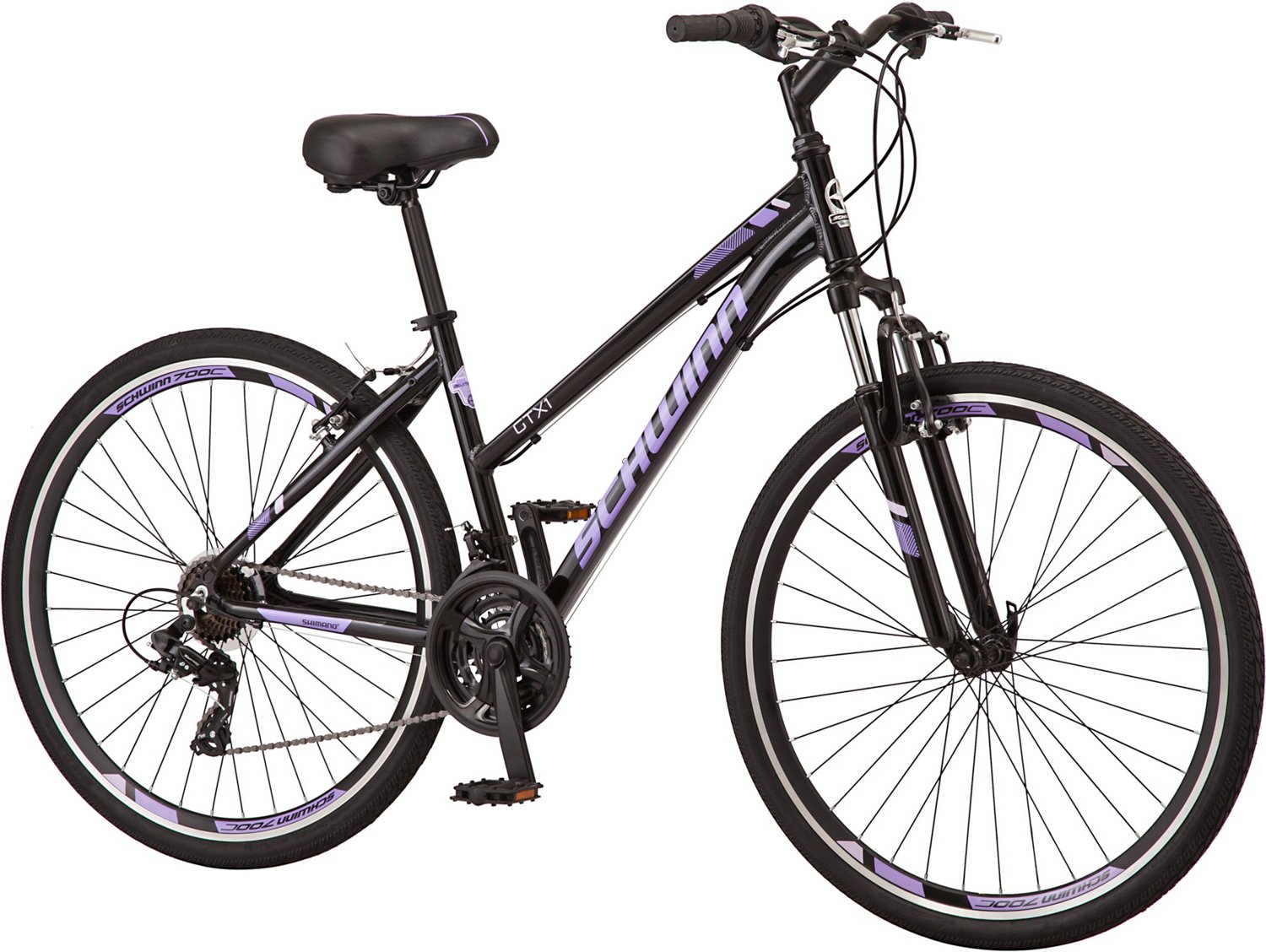 Schwinn Women's GTX1 700c Dual Sport Hybrid Bike Academy