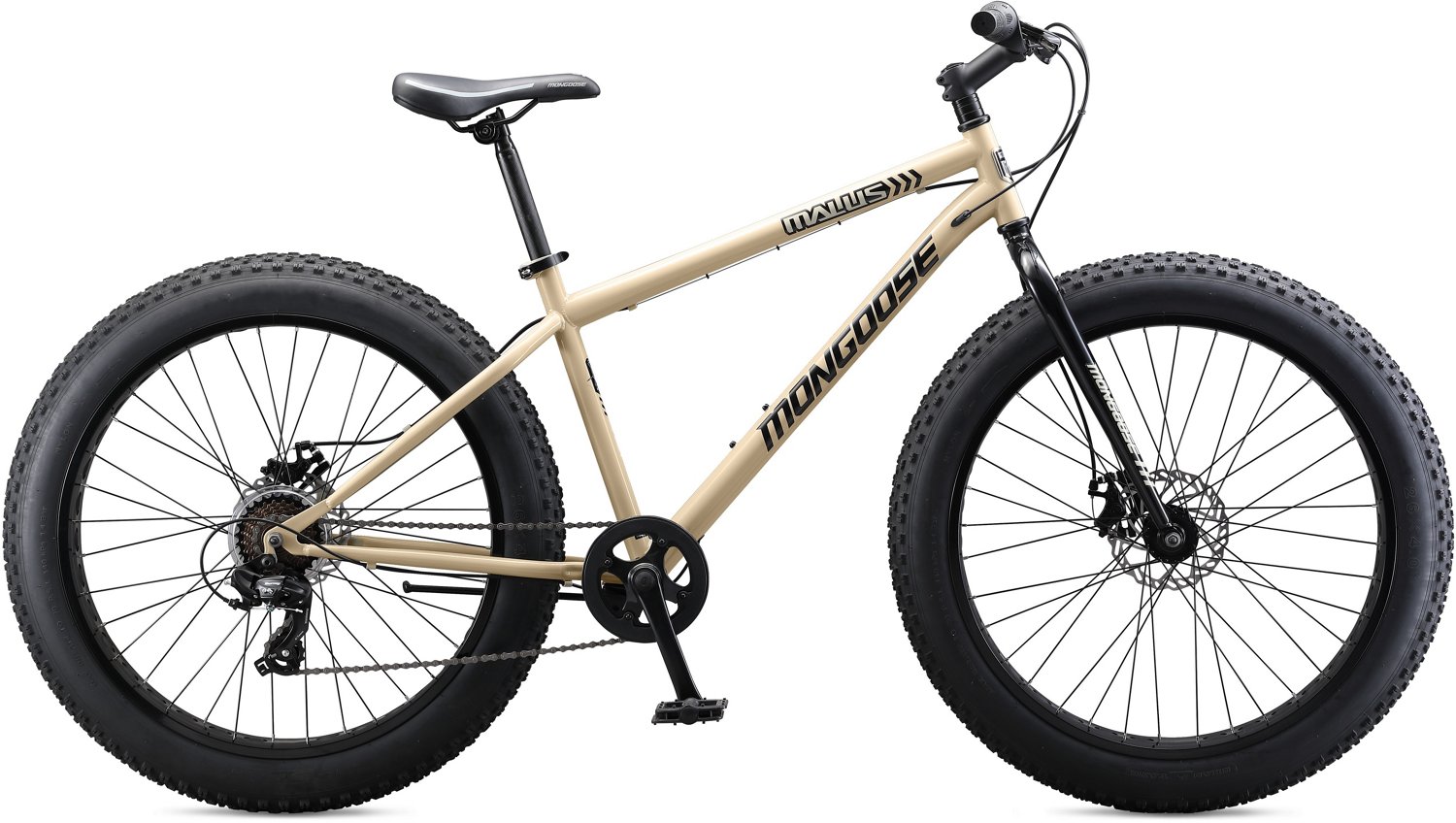 mongoose men's malus 26 in fat tire bicycle